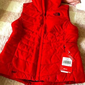 The North Face vest, red, new with tag $99.0